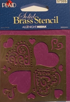 Embossing Schablone Herzen